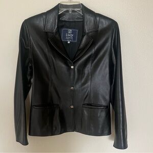 Livar by Liviana Palli Supper Soft Black Leather Jacket Made In Italy 46